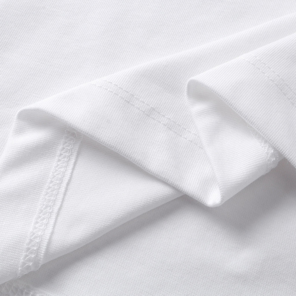 Fabric texture of Sun Sea and Sand oversized t-shirt