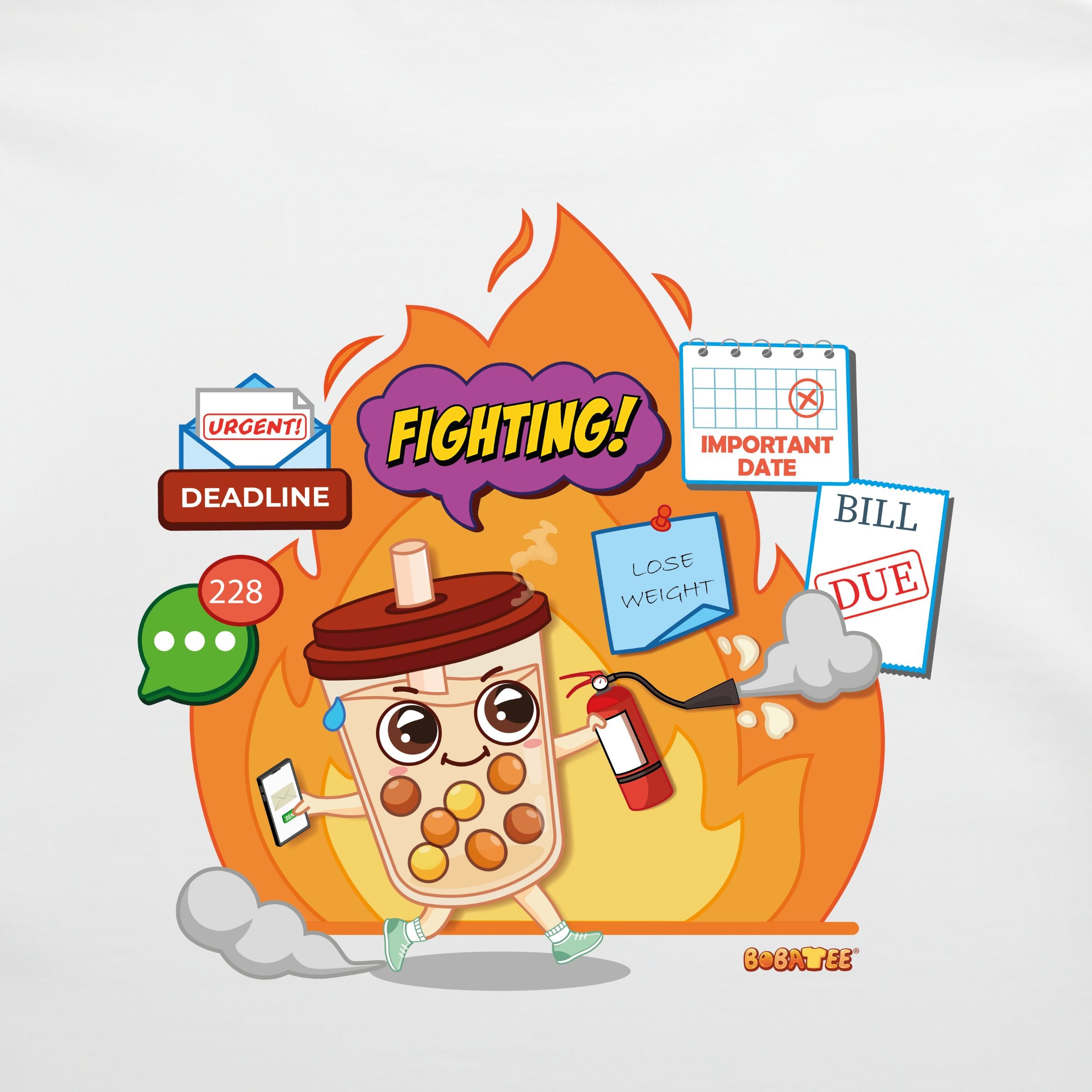 The 'Fighting' Oversize Tee: Chaos Warrior