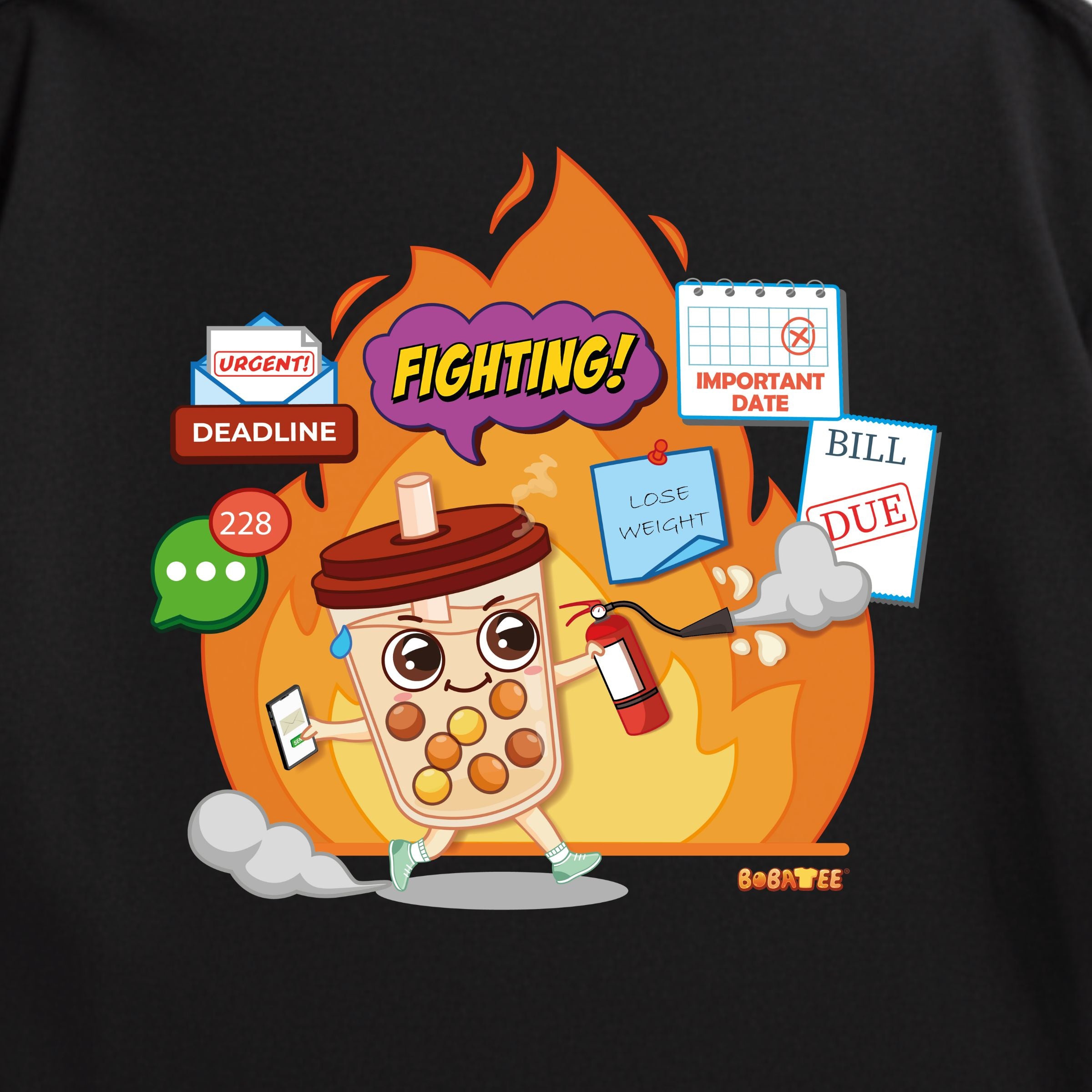 The 'Fighting' Oversize Tee: Chaos Warrior