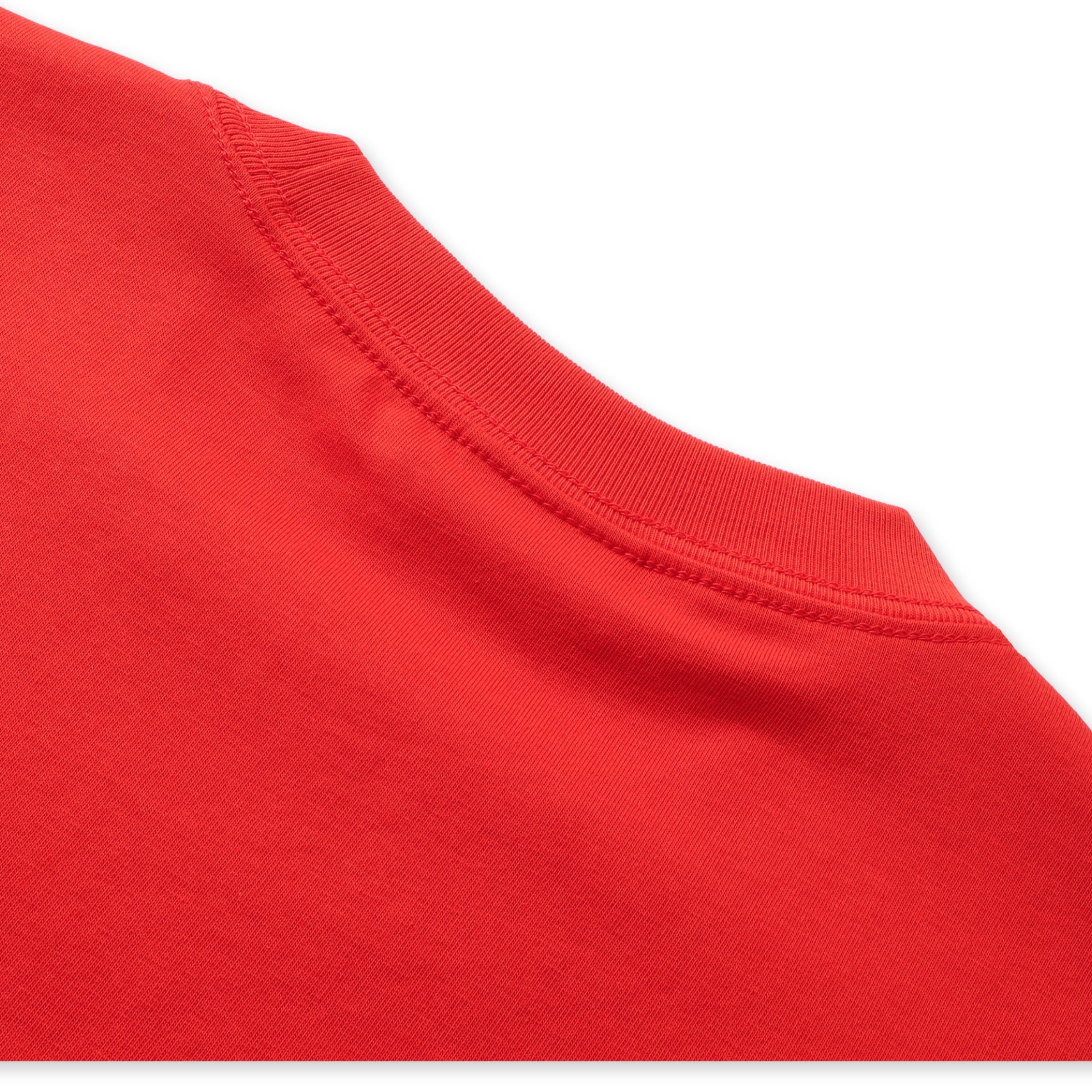 Soft cotton Sorona fabric detail on oversized CNY t-shirt