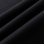 Fabric texture of Boba Travel oversized t-shirt in black