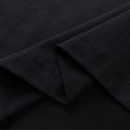 Fabric texture of Boba Travel oversized t-shirt in black