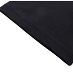 Fabric texture of Boba Travel oversized t-shirt in black