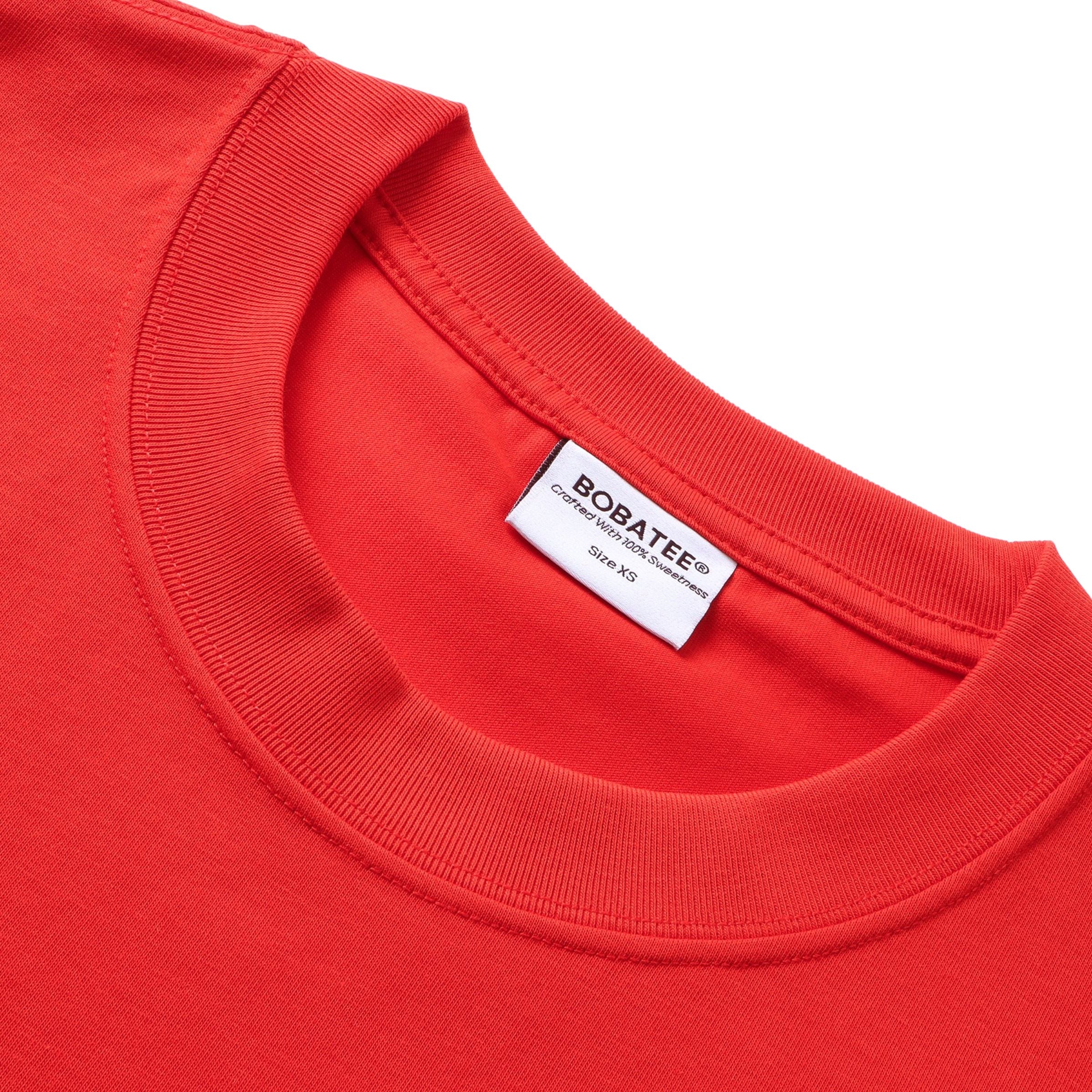 Bobatee label detail on oversized CNY Lohei t-shirt