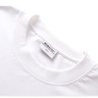 Soft breathable fabric texture of white oversized t-shirt