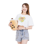 Model wearing Garden of Cheer crop top styled casually for everyday comfort