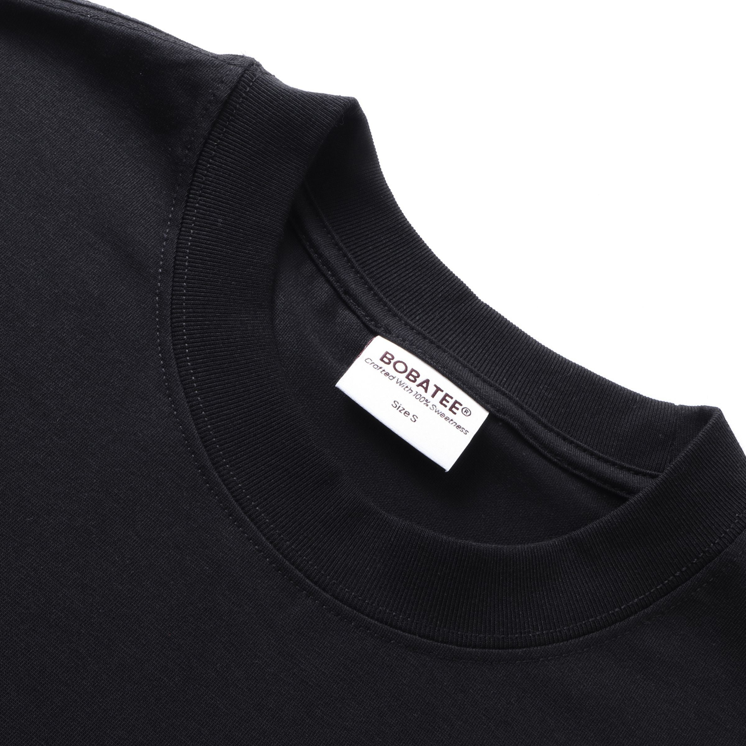 Crew neckline detail of Sun Sea and Sand oversized tee